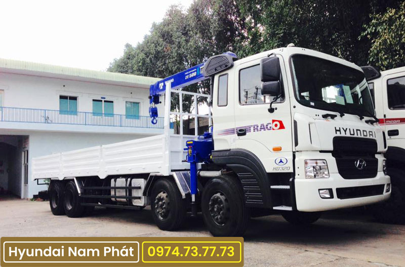 Xe Tải Hyundai 4 Chân HD320 Gắn Cẩu 5 Tấn Tatano TM-ZT504